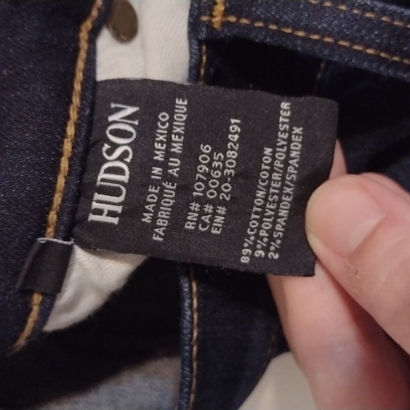 HUDSON Natalie Midrise Super Skinny Ankle Jeans size 27 - Picture 6 of 12